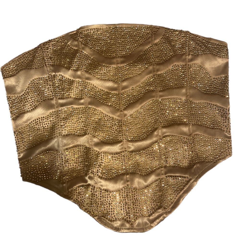 Bronze Rhinestone corset